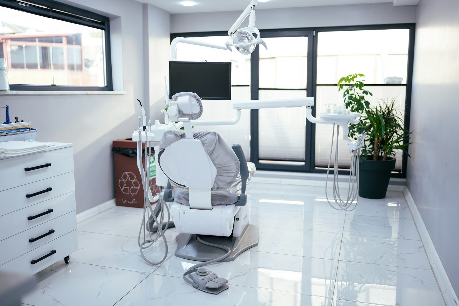 Modern dental operatory with equipment